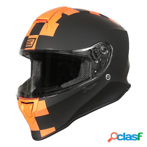 Casco integrale origine dinamo contest nero opaco / arancio