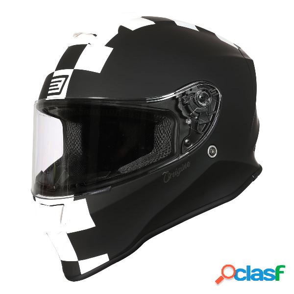 Casco integrale origine dinamo contest nero opaco / bianco