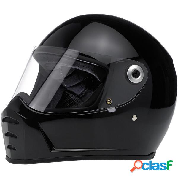 Casco moto integrale Biltwell Lane Splitter nero lucido