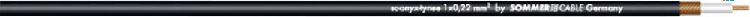 Cavo per strumenti 1 x 0.22 mm² Nero Sommer Cable 300-0031