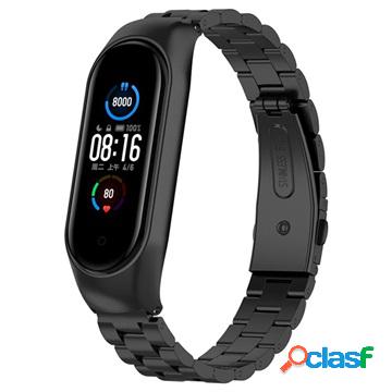 Cinturino in acciaio inossidabile Xiaomi Mi Band 5/6 - Nero