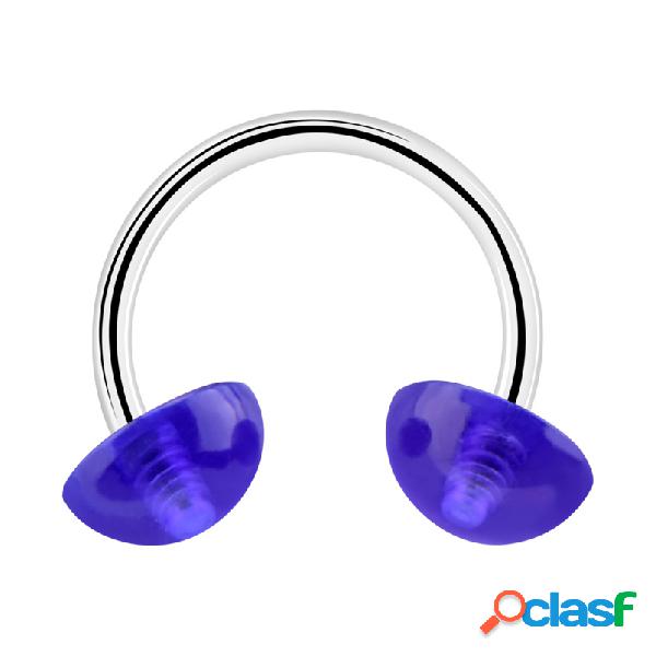Circular barbell con semisfera Acciaio chirurgico