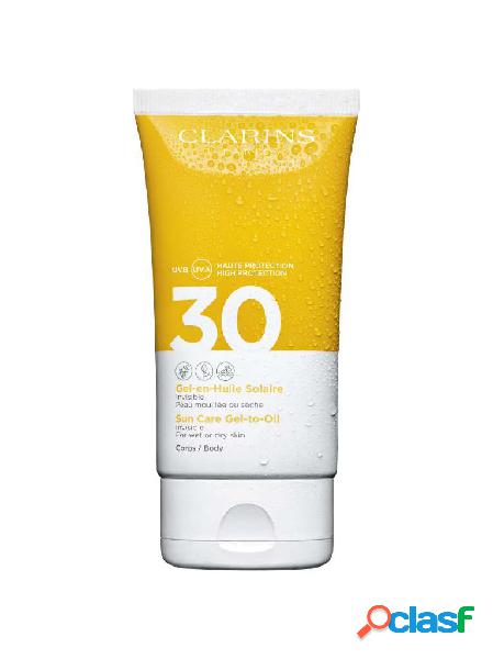 Clarins gel-olio solare corpo uva/uvb 30 150 ml