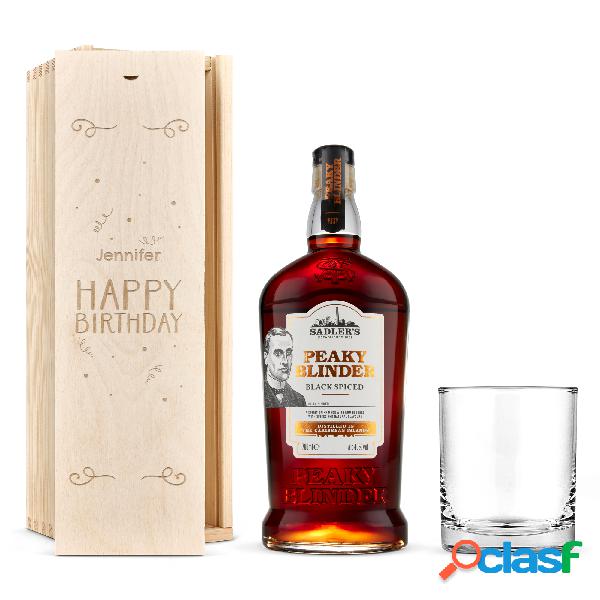 Confezione di Rum Peaky Blinders - Con Bicchiere Inciso