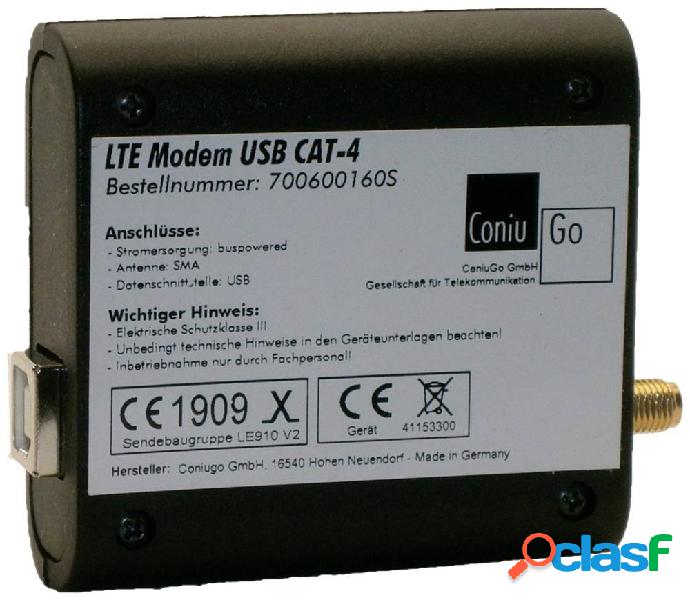 ConiuGo 700600160S Modem LTE 12 V/DC Funzioni: Allarme