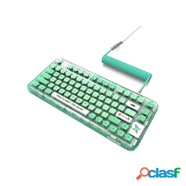 CoolKiller CK75 Trasparente Meccanico Tastiera 80 Tasti RGB