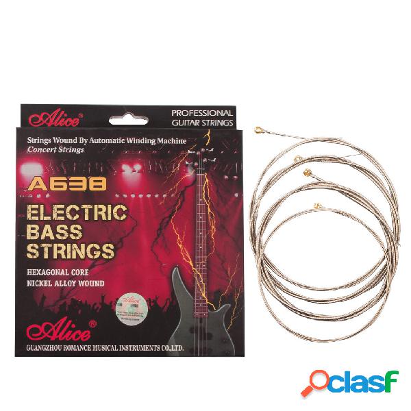 Corde per basso elettrico Alices A638 (4) -M Corde avvolte