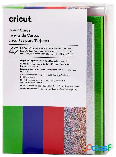 Cricut Insert Cards Rainbow R10 Set di mappe Rosso, Blu,