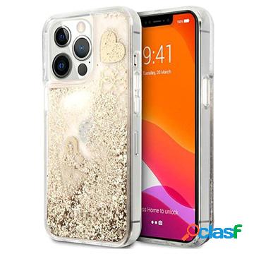 Custodia Guess Glitter Collection per iPhone 13 Pro - Oro