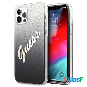 Custodia Guess Glitter Gradient Script per iPhone 12 Pro Max