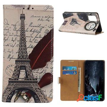 Custodia a Portafoglio per Huawei P Smart 2021 Serie Glam -