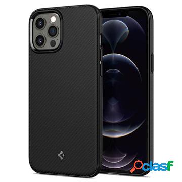 Custodia ibrida Spigen Mag Armor per iPhone 12/12 Pro - nera