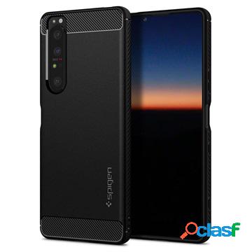 Custodia in TPU Spigen Rugged Armor per Sony Xperia 1 III -