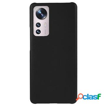 Custodia in plastica gommata Xiaomi 12 Pro - nera