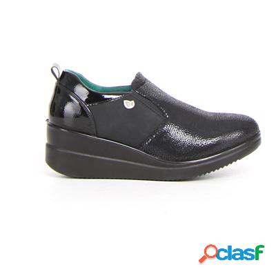 ECOBIO Mocassino con zeppa - nero