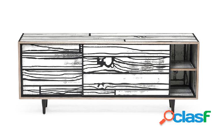 Established & Sons Wrongwoods Madia Bassa Bianco/Nero
