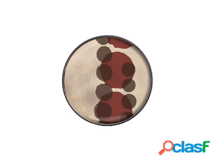 Ethnicraft Pinot Layered Dots S - Vassoio in Vetro Rotondo