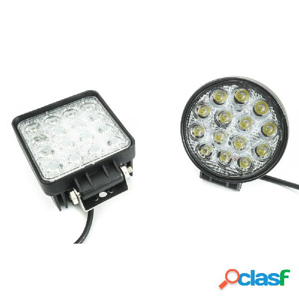 FARO SUPPLEMENTARE PROFONDITA AUTO TONDO QUADRATO LED 42W