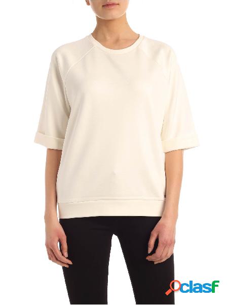 FAY MAGLIA DONNA NJWB540665SRIBB001 COTONE BIANCO