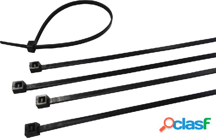 Fascette (L x A) 4.8 mm x 360 mm CB 360/4.8 Colore: Nero 100