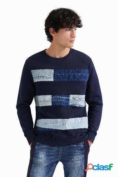 Felpa toppe jeans