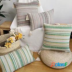 Fodera Per Cuscino Boho Cotone E Lino Fodere Per Cuscini