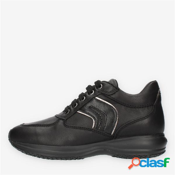 GEOX SNEAKERS Basse Donna Nero