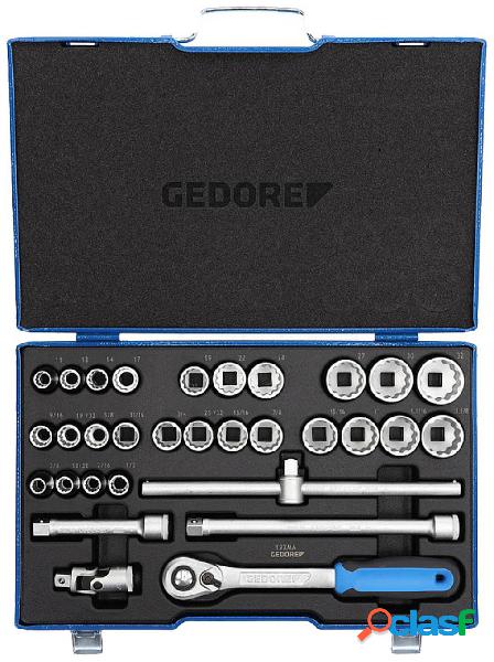 Gedore Gedore Kit di chiavi a bussola metrico 1/2 (12.5 mm)