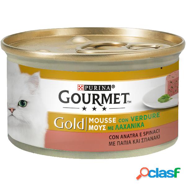 Gourmet Gold Cat Adult Mousse con Anatra e un Tocco di
