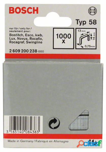 Graffe a filo fine tipo 58 - 13 x 0,75 x 14 mm 1000 pz.