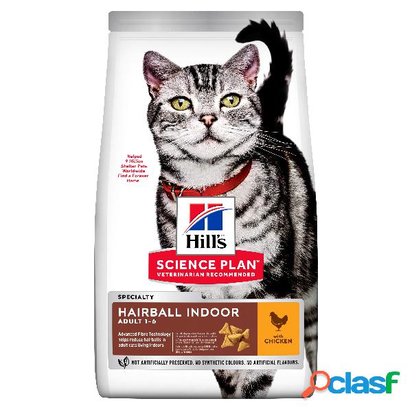 Hills Science Plan Cat Adult Hairball Indoor al Pollo 1,5 kg