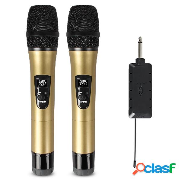 LEORY E8 2 Wireless Microfono Trasmettitore microfono