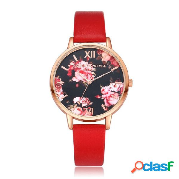 LVPAI P086 Fiore Display Elegante orologio da polso da donna