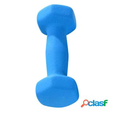 Manubrio in neoprene fitness antiscivolo - 4 kg - blu