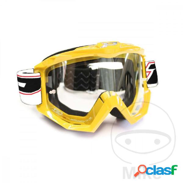 Maschera moto cross progrip pz3201gi14 race line 3201 giallo