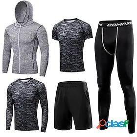 Men's Activewear Set Workout Outfits Compression Suit