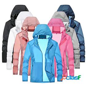 Mens Autumn / Fall Spring Summer Rain Jacket Hiking Skin