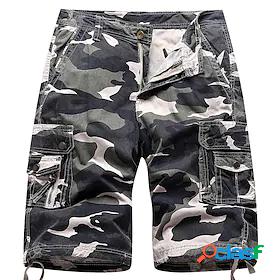 Mens Cargo Shorts Hiking Shorts Camo Military Summer Outdoor
