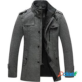 Mens Coat Pocket Stylish Casual Daily Holiday Going out Coat