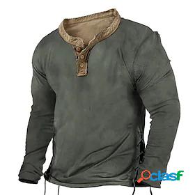 Mens Color Block Sweatshirt Pullover Daily Holiday Going out