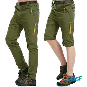 Mens Convertible Zip Off Pants Hiking Pants Trousers Summer