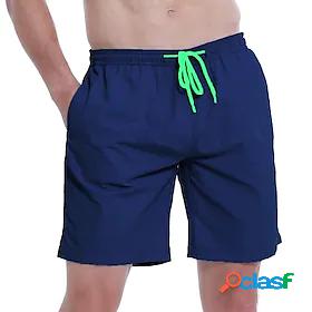 Mens Quick Dry Swim Trunks Swim Shorts Mesh Lining with