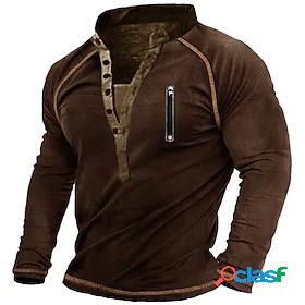 Mens Solid Color Sweatshirt Pullover Daily Holiday Going out