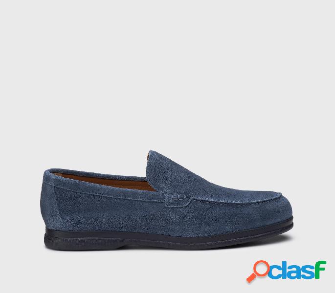 Mocassini in suede Blu 40_U