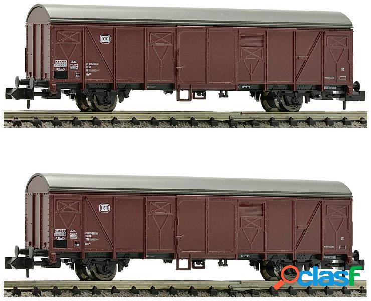 N Kit di 2 vagoni merci coperti della DB Fleischmann 831514