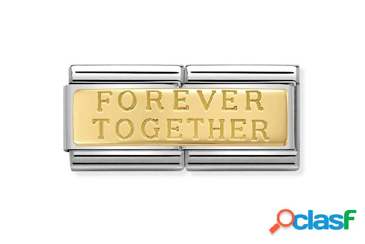 Nomination Forever Together Composable acciaio e oro acciaio