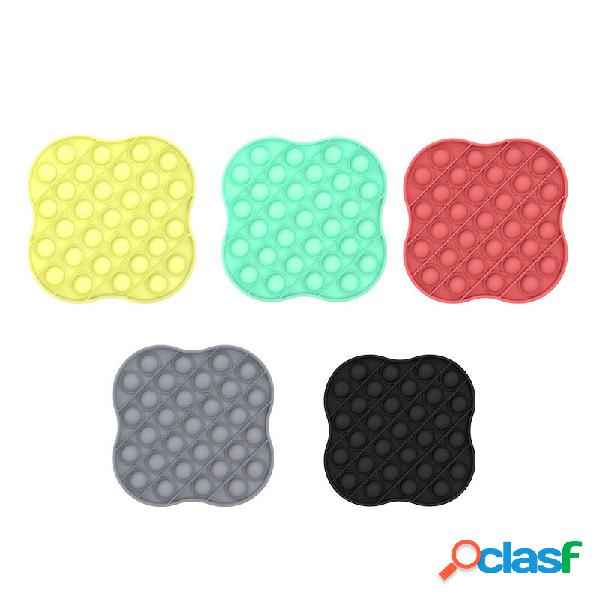 Nuovo colore casuale multiforme Silicone Popits Fidget Push