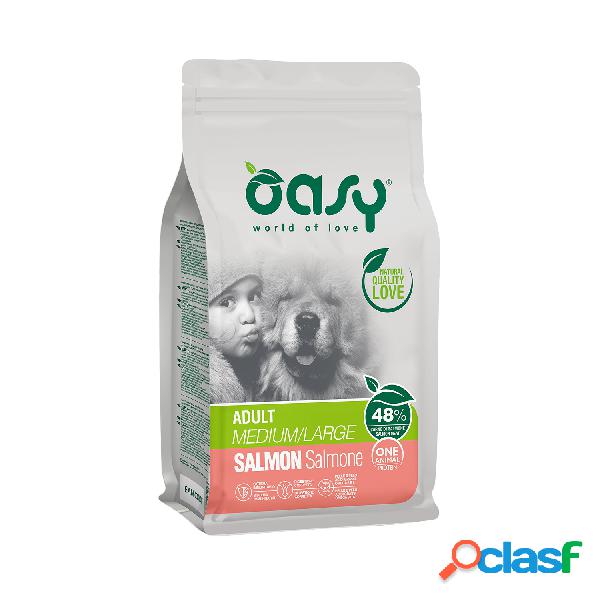 Oasy Dog Adult Medium Large One Animal Protein Salmone 12 Kg