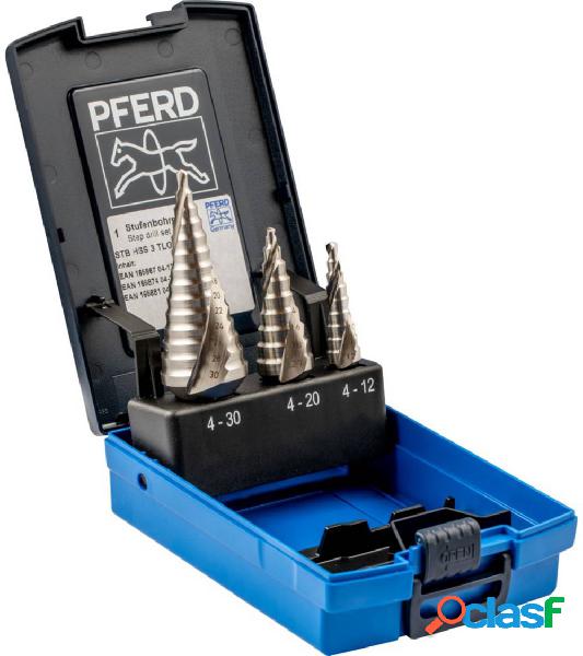 PFERD 25201046 HSS Kit punte a gradini 3 parti 4 - 12 mm, 4