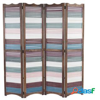 Paravento divisore HAROLD, cm 170x160x2, struttura in legno